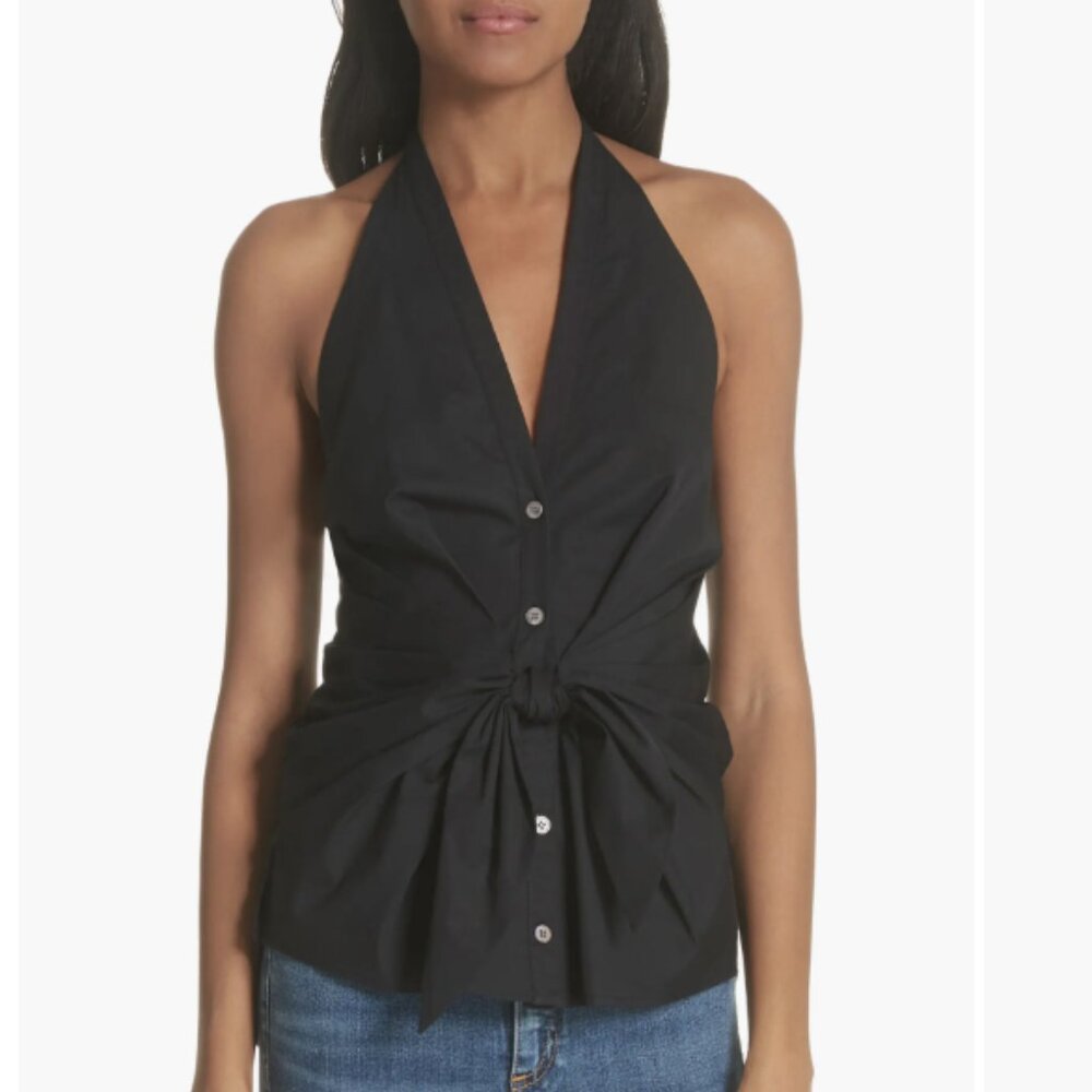 Vea Stretch Cotton Halter Top